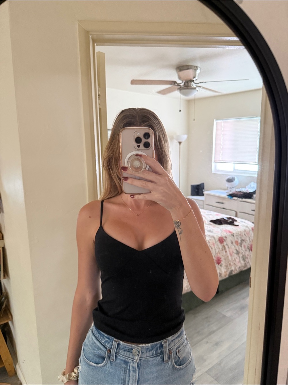 Abercrombie & Fitch Black V-Front Spaghetti Strap Cami